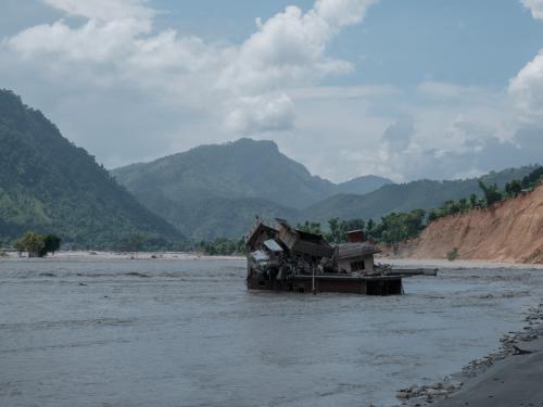 Trishuli Bazar in Nuwakot, one of the areas worst affected by the 26 August floods. 